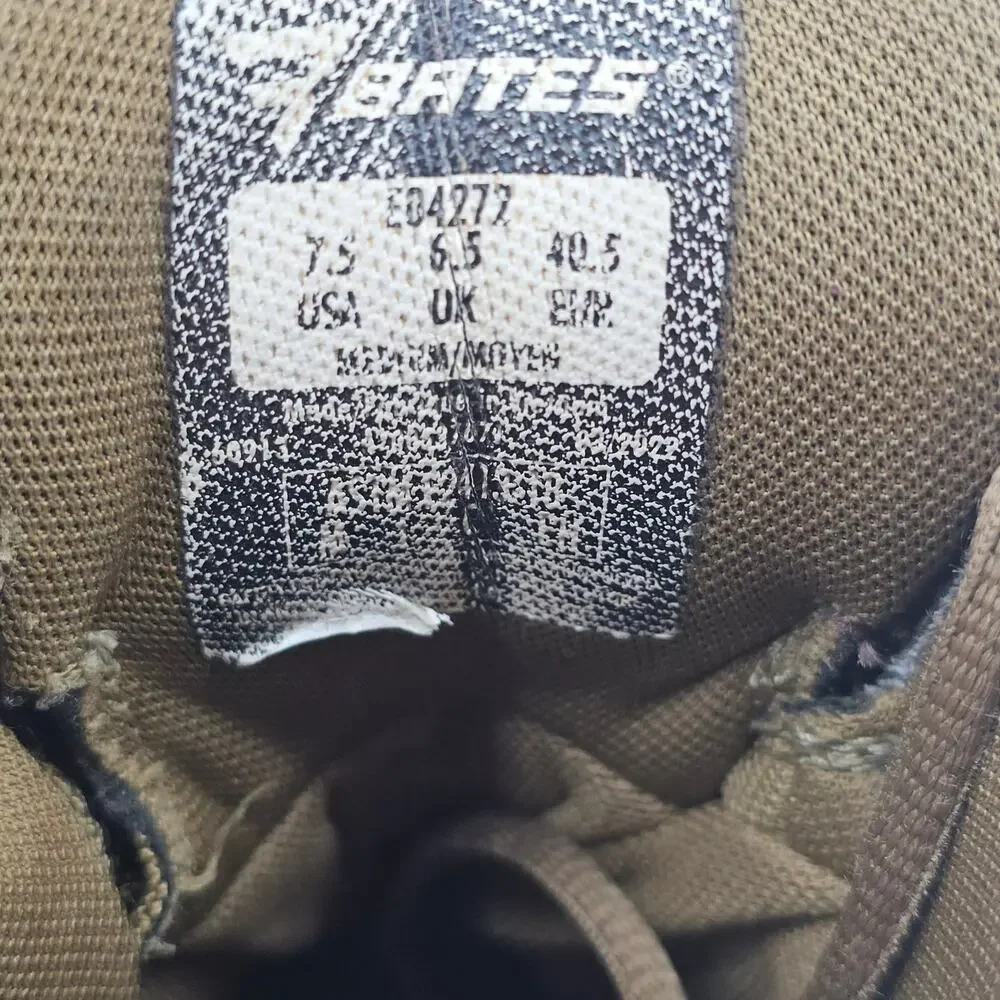 BATES GX-8 Waterproof Composite Toe Coyote Side Zip Boots E04272 Men's 7.5